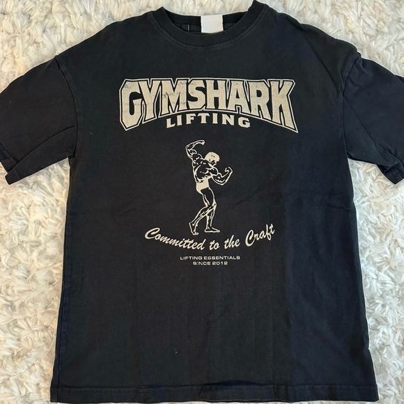 Gymshark Black Lifting committed to the craft T-shirt XS oversized - Picture 1 of 2
